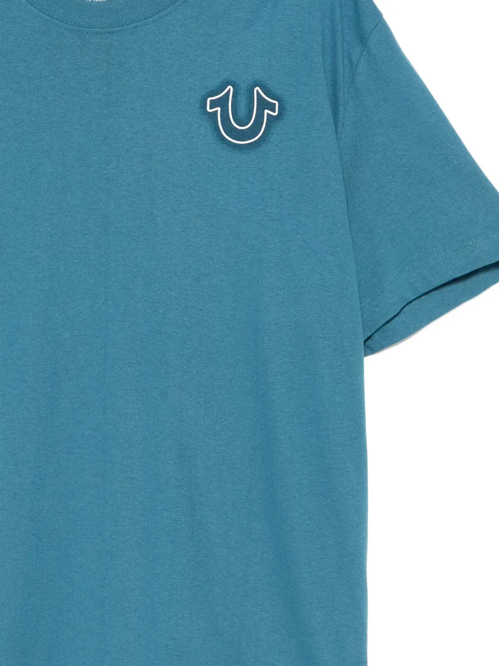 True Religion T-shirt met Vintage-puff Blauw