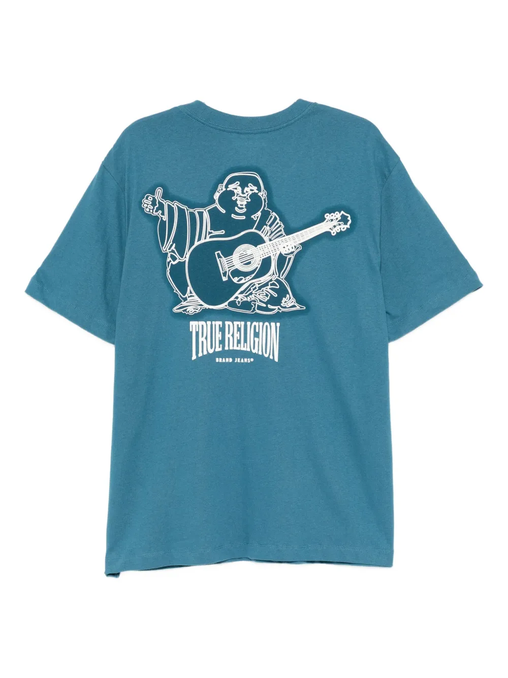 True Religion T-shirt met Vintage-puff - Blauw