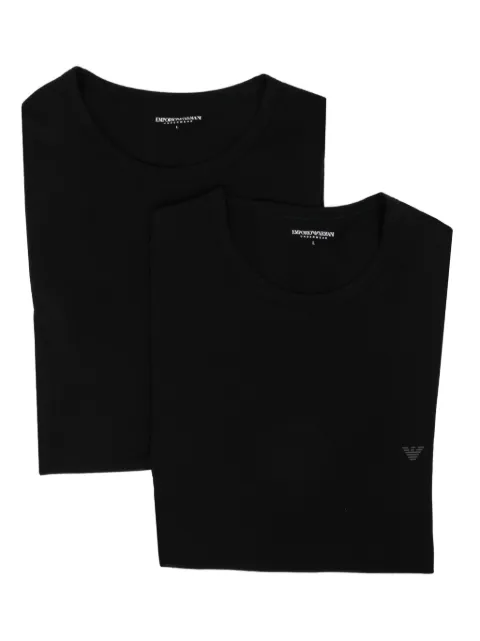 Emporio Armani pack de dos playeras con logo estampado