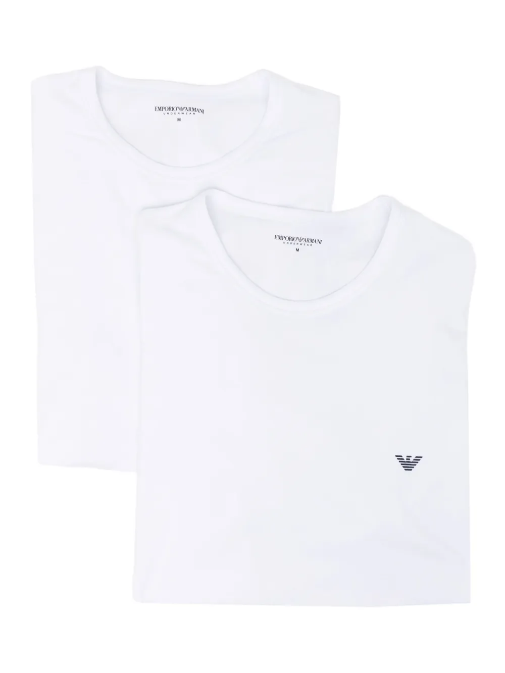 Emporio Armani T-shirt con logo (2 pezzi) - Bianco