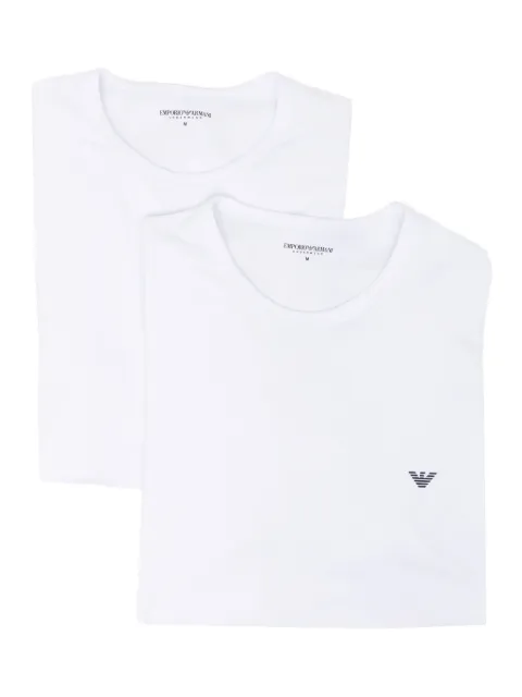 Emporio Armani pack de dos playeras con logo estampado