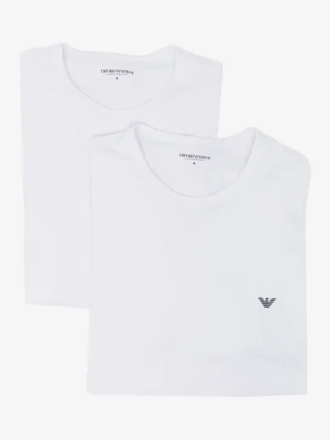 Emporio Armani pack de dos playeras con logo estampado