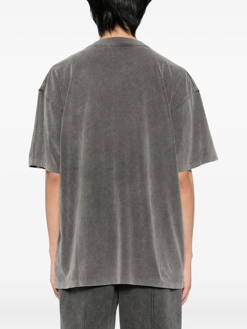 Represent T-shirt met geborduurd logo Grijs