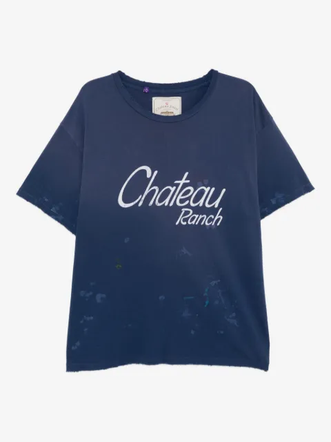 GALLERY DEPT. logo-print paint-splatter T-shirt
