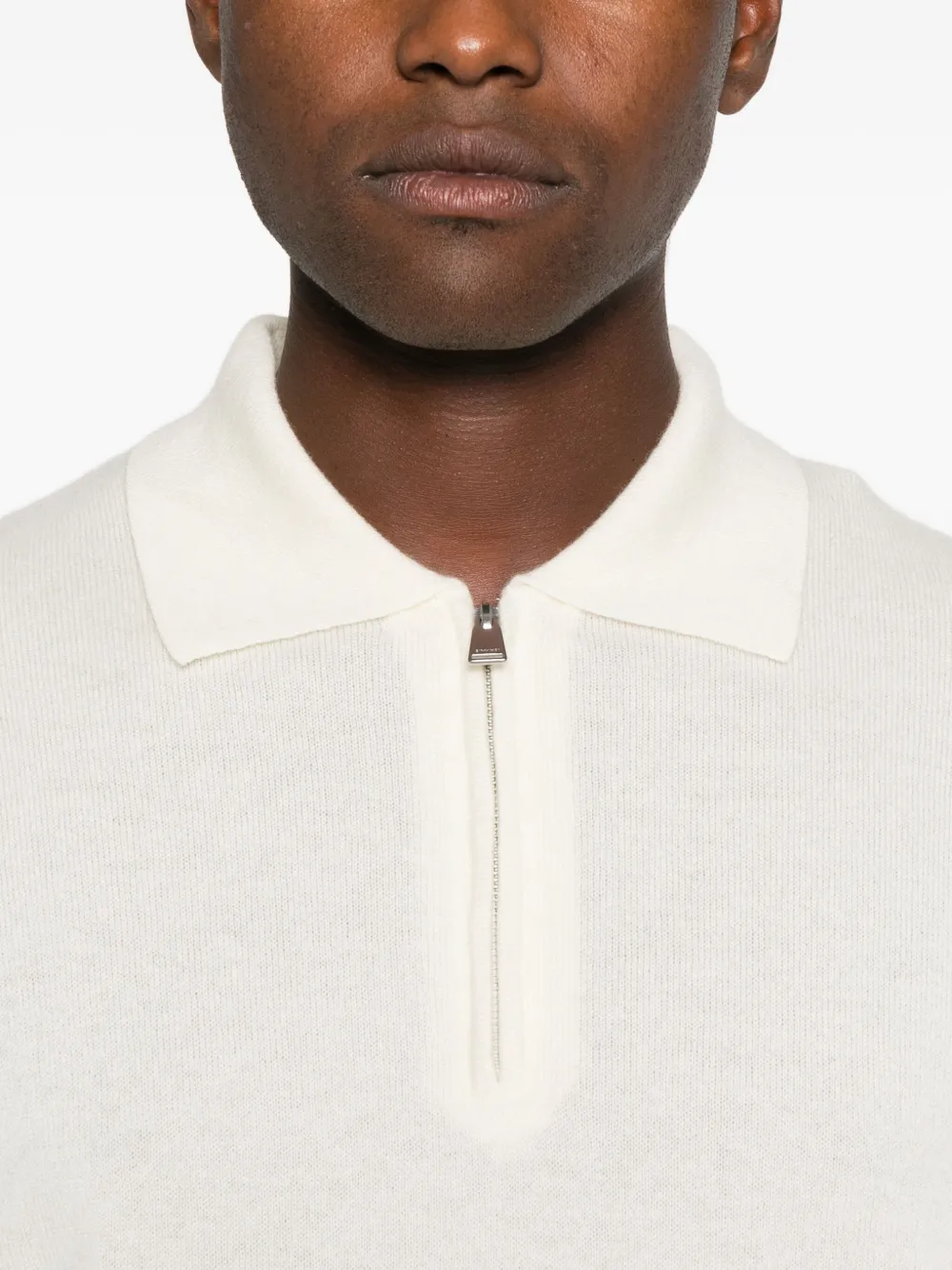 Simkhai Zip-up Polo Shirt In Black