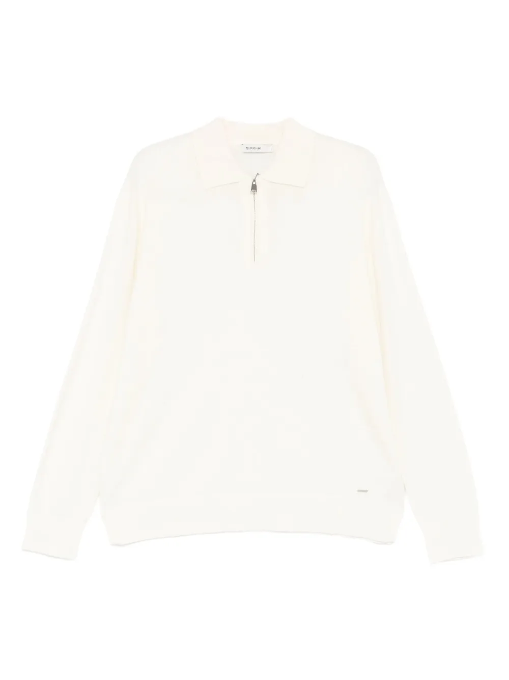 Simkhai playera tipo polo con cierre | blanco | Image 1