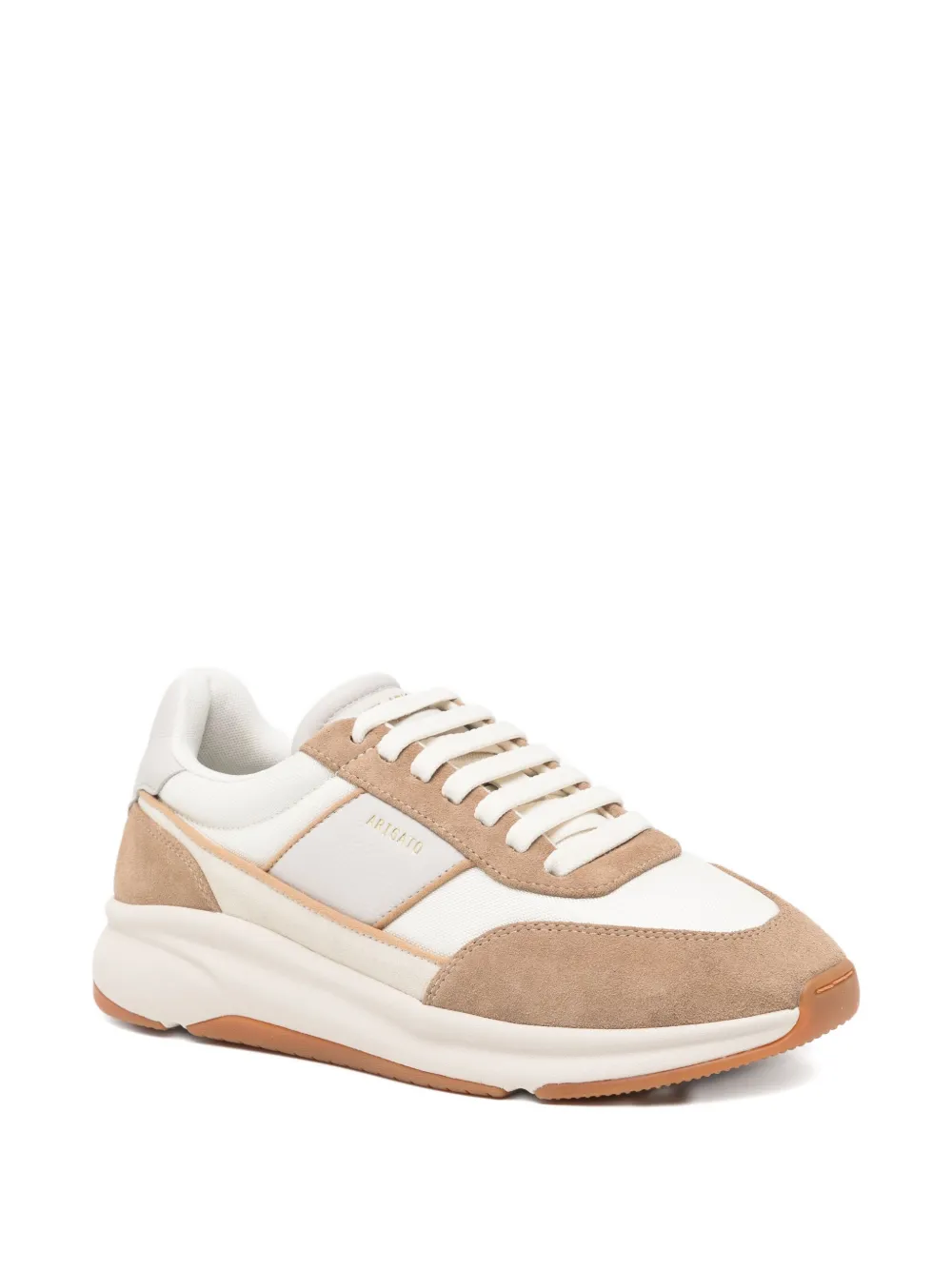 Axel Arigato Genesis Neo Panelled Mesh-knit Sneakers In Neutral