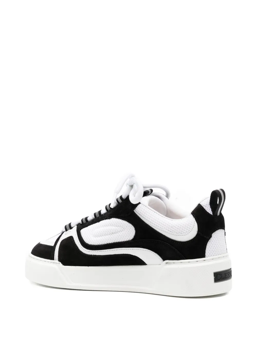 Cleens Essential Skate Evo Panelled Mesh Sneakers In White