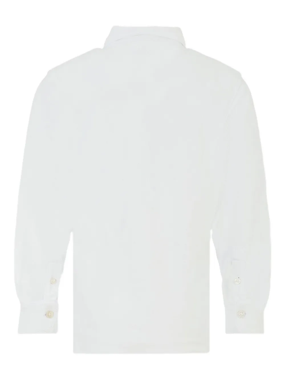 Tommy Hilfiger Junior Shirt met lange mouwen en knoopsluiting Wit