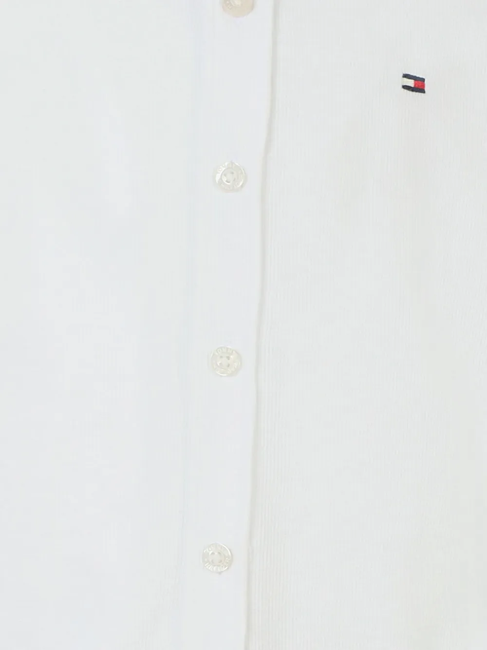 Tommy Hilfiger Junior Shirt met lange mouwen en knoopsluiting Wit