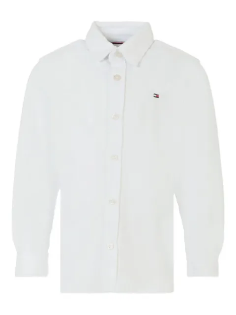 Tommy Hilfiger Junior long-sleeve button-fastening shirt