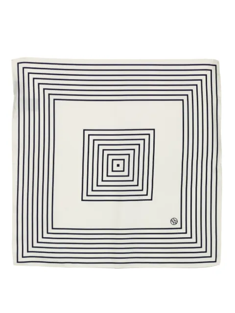 lescarf striped-print scarf
