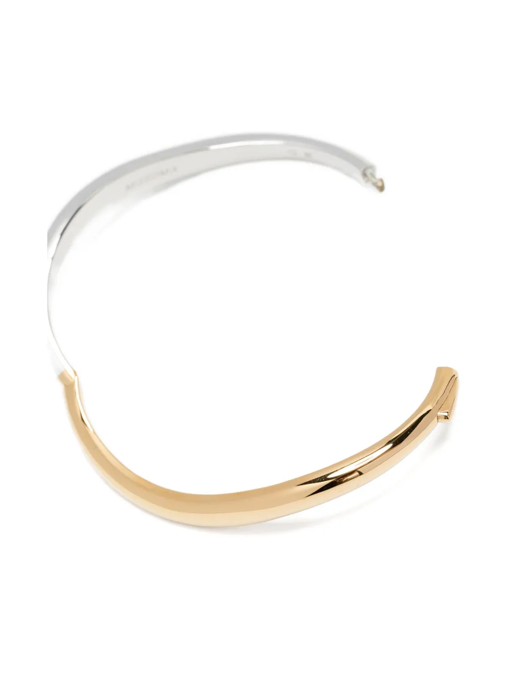 Missoma Womens Savi Signature 18ct Yellow-gold And Rhodium-plated Brass Bangle In Gold