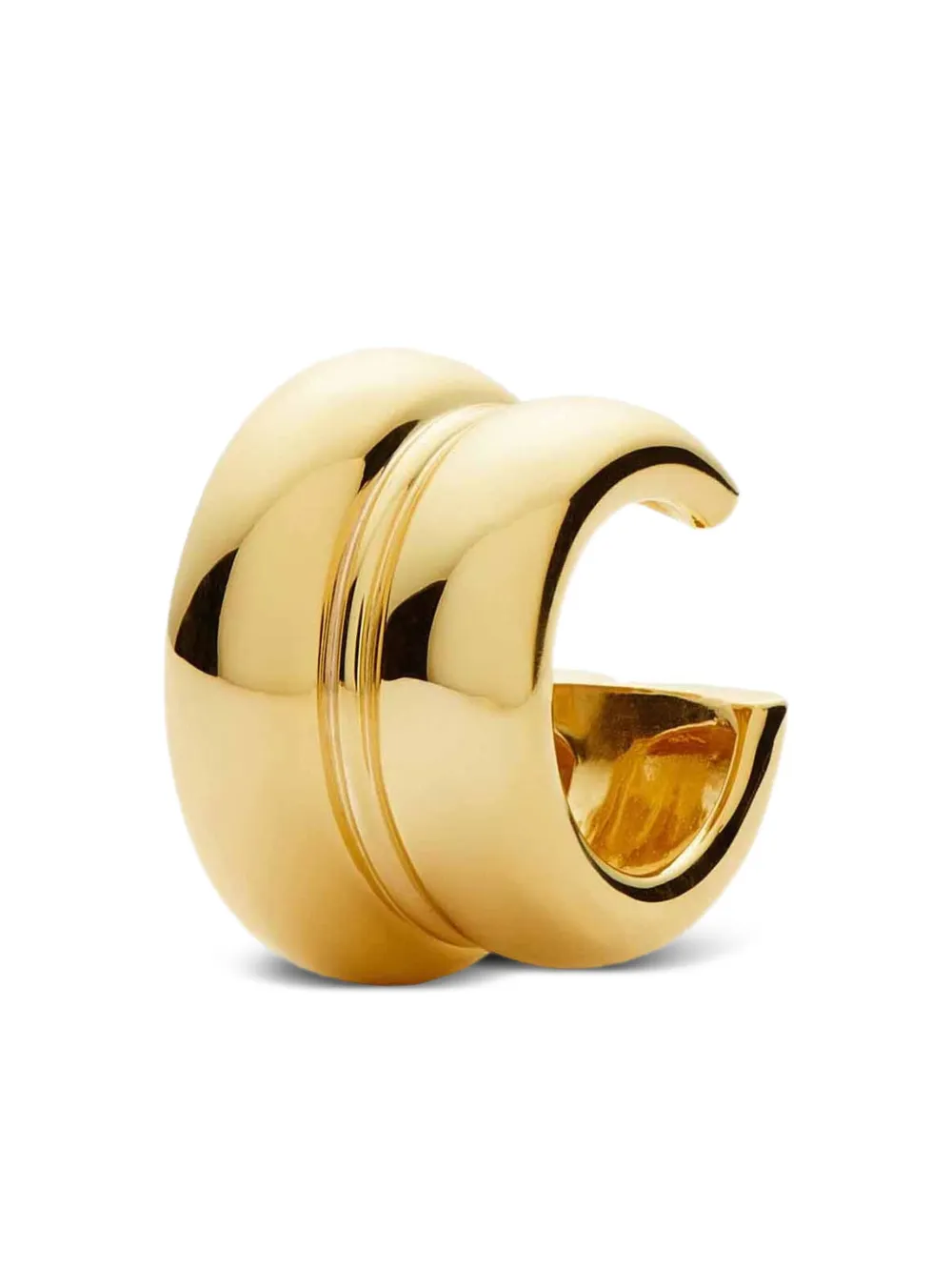 Missoma Sculptural Double 18kt Gold-plated Ear Cuff In Gold