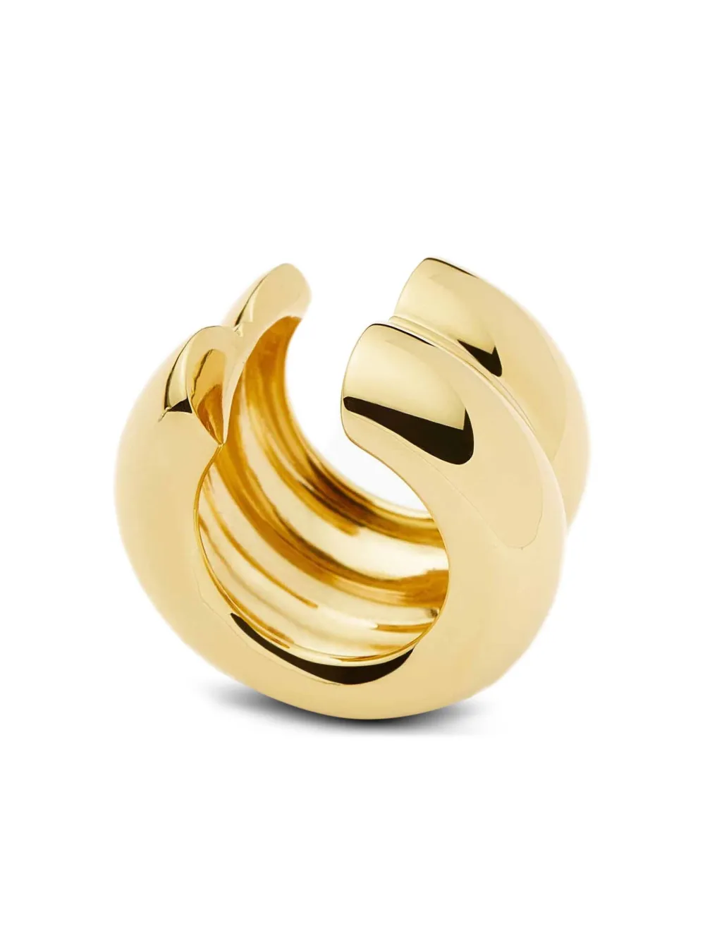 Missoma Sculptural Double 18kt Gold-plated Ear Cuff In Gold
