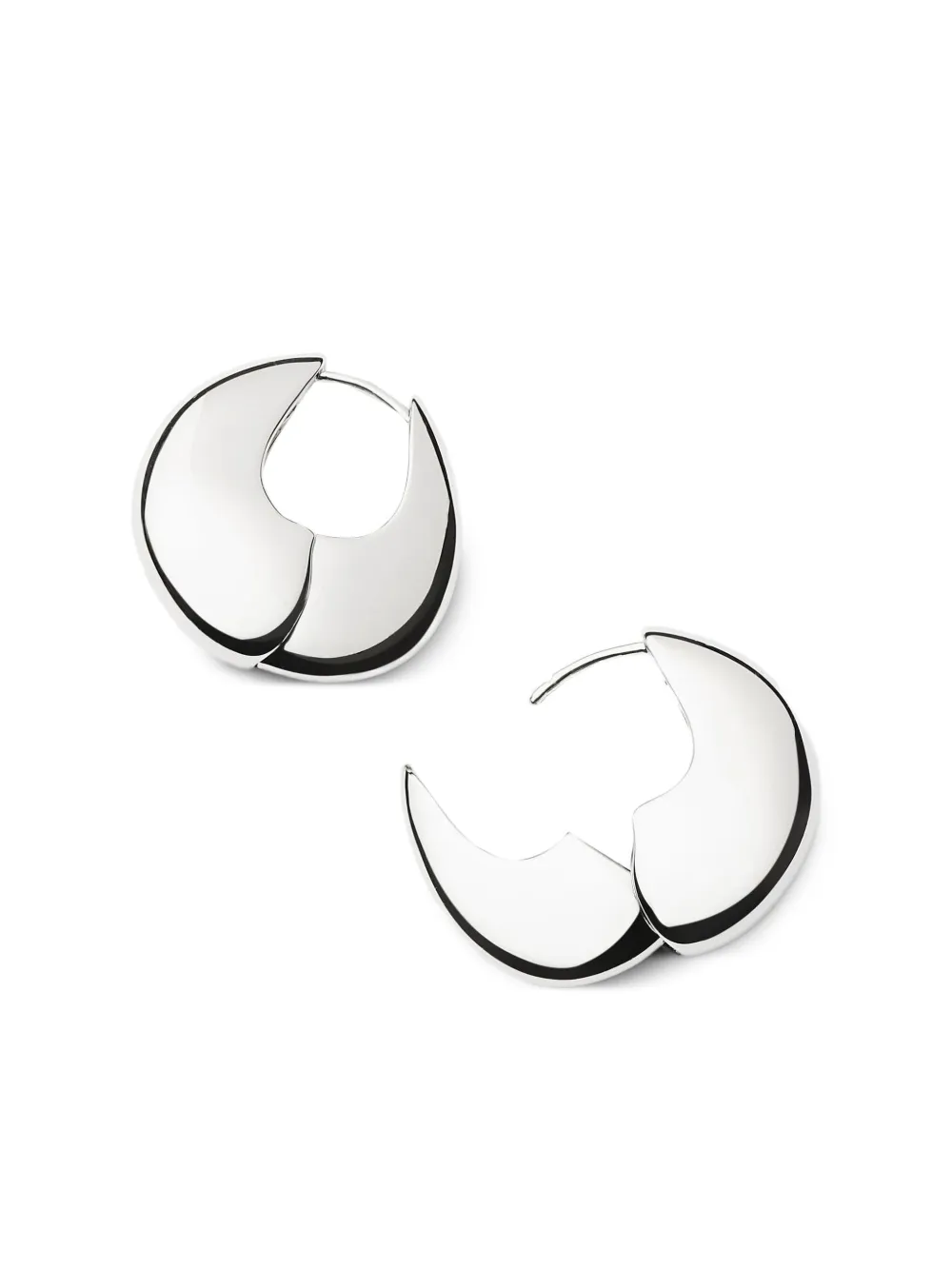 Missoma Sculptural Pebble hoop earrings | Image 2