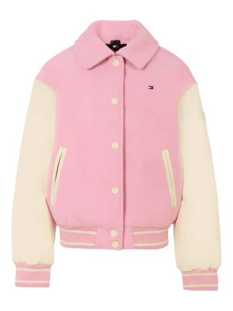 Tommy Hilfiger Junior contrast-sleeve bomber jacket