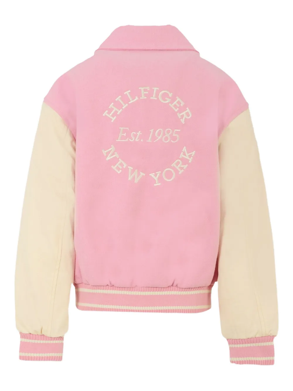 Tommy Hilfiger Junior Bomberjack met contrasterende mouwen Roze