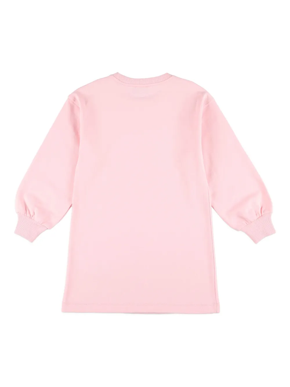 Moschino Kids teddy-logo fleece short dress Roze