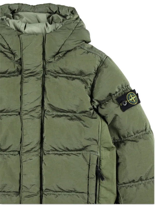 Stone Island Junior キルティングジャケット | グリーン