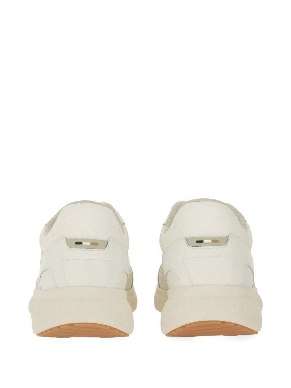 BOSS perforated sneakers Beige