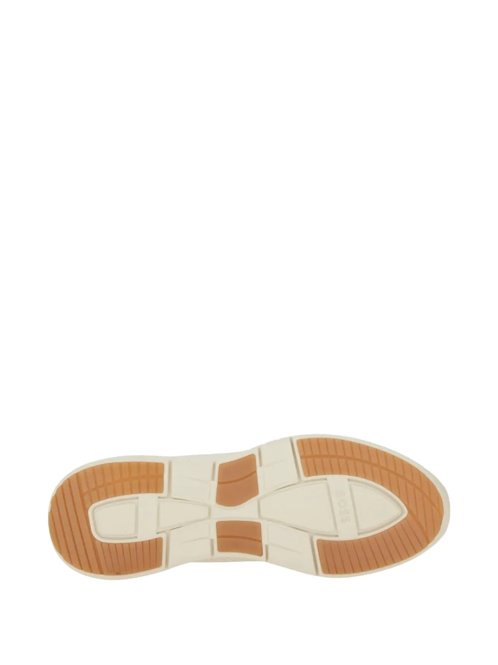 BOSS perforated sneakers Beige