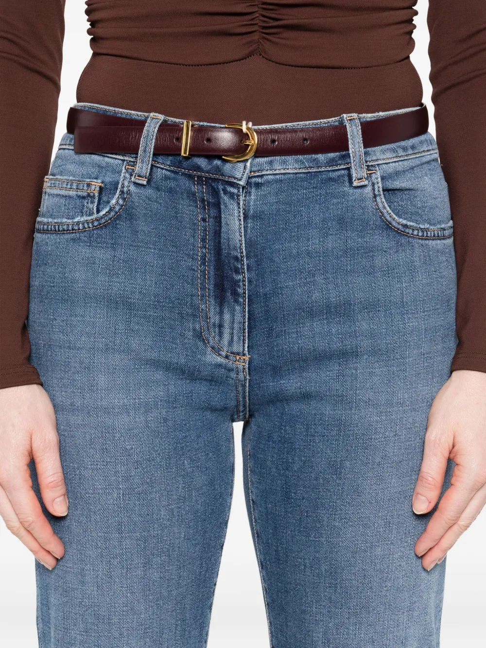 Elisabetta Franchi cotton-blend jeans Blauw