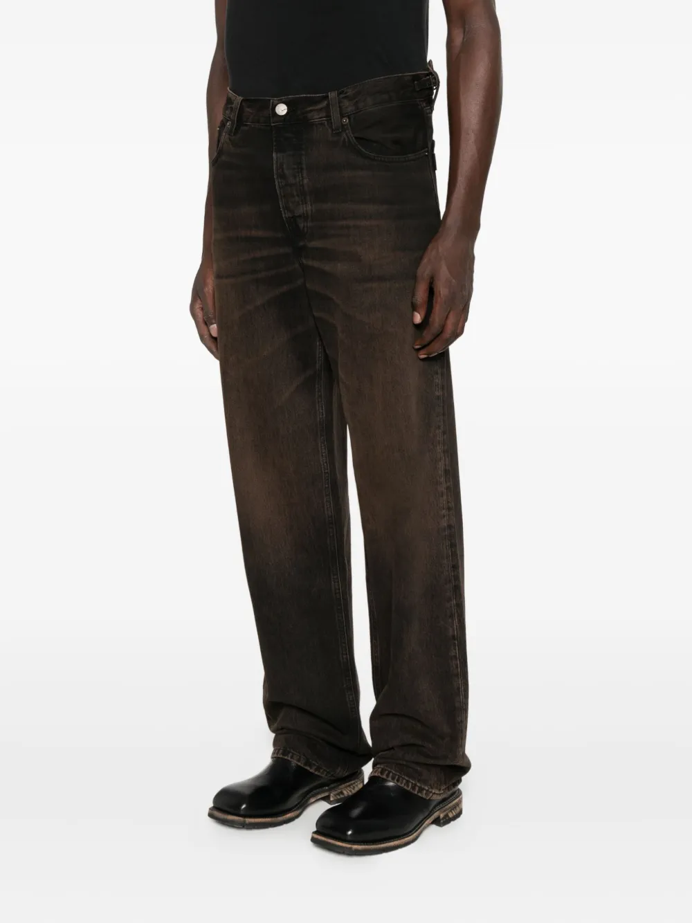 Haikure Jeans met vijf zakken Bruin
