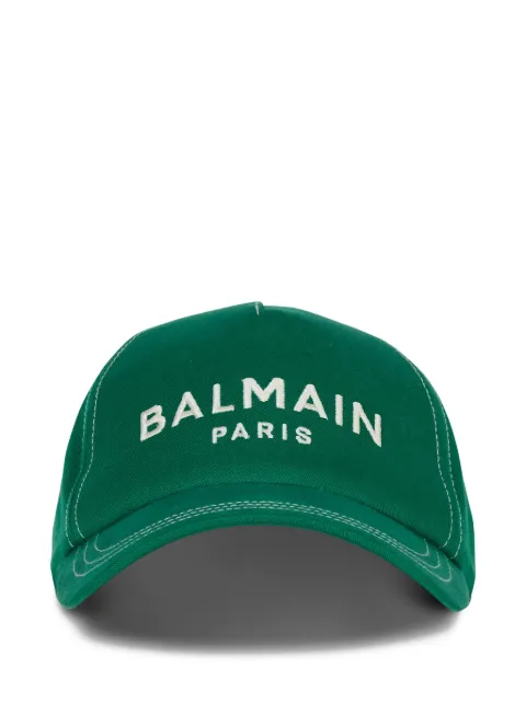 Balmain logo-embroidered cotton baseball cap