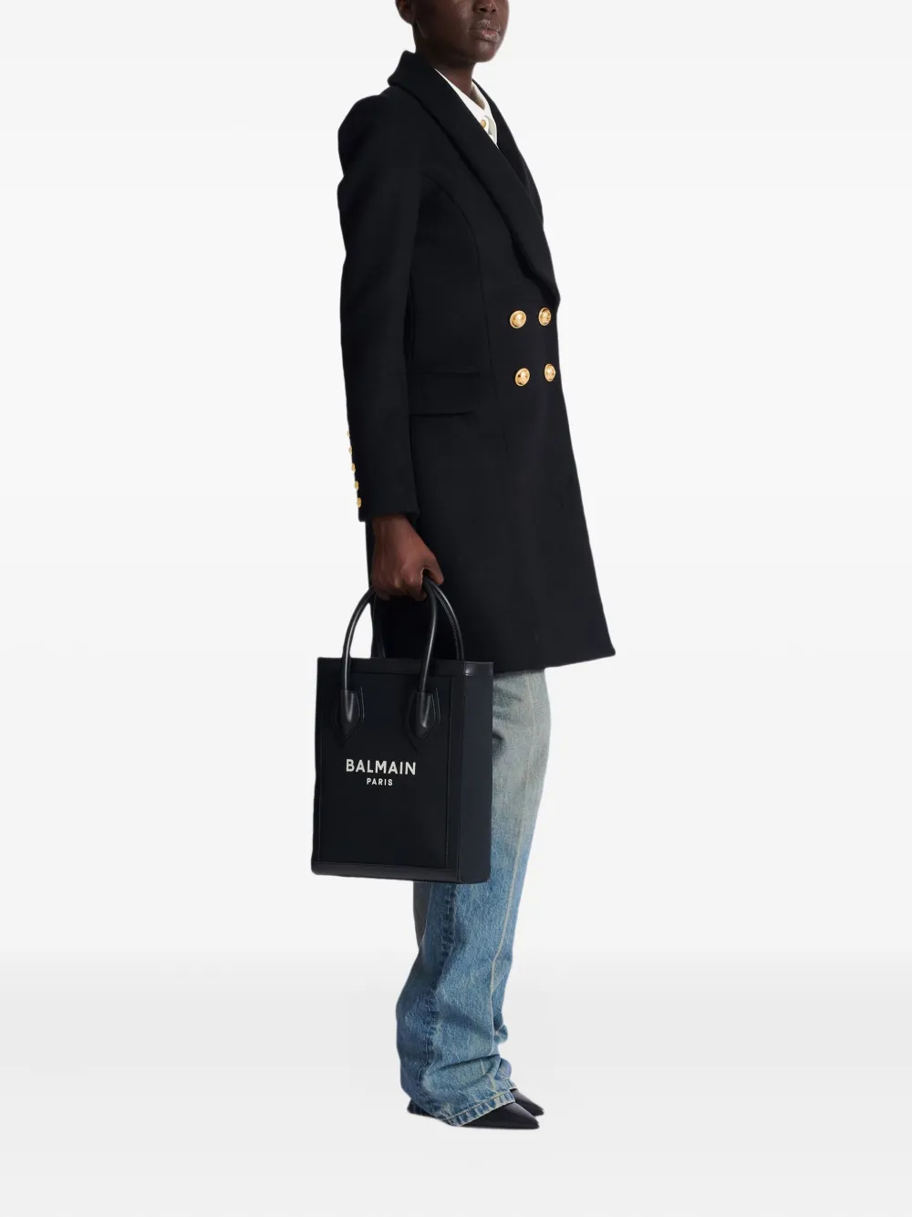 Balmain Canvas shopper Zwart