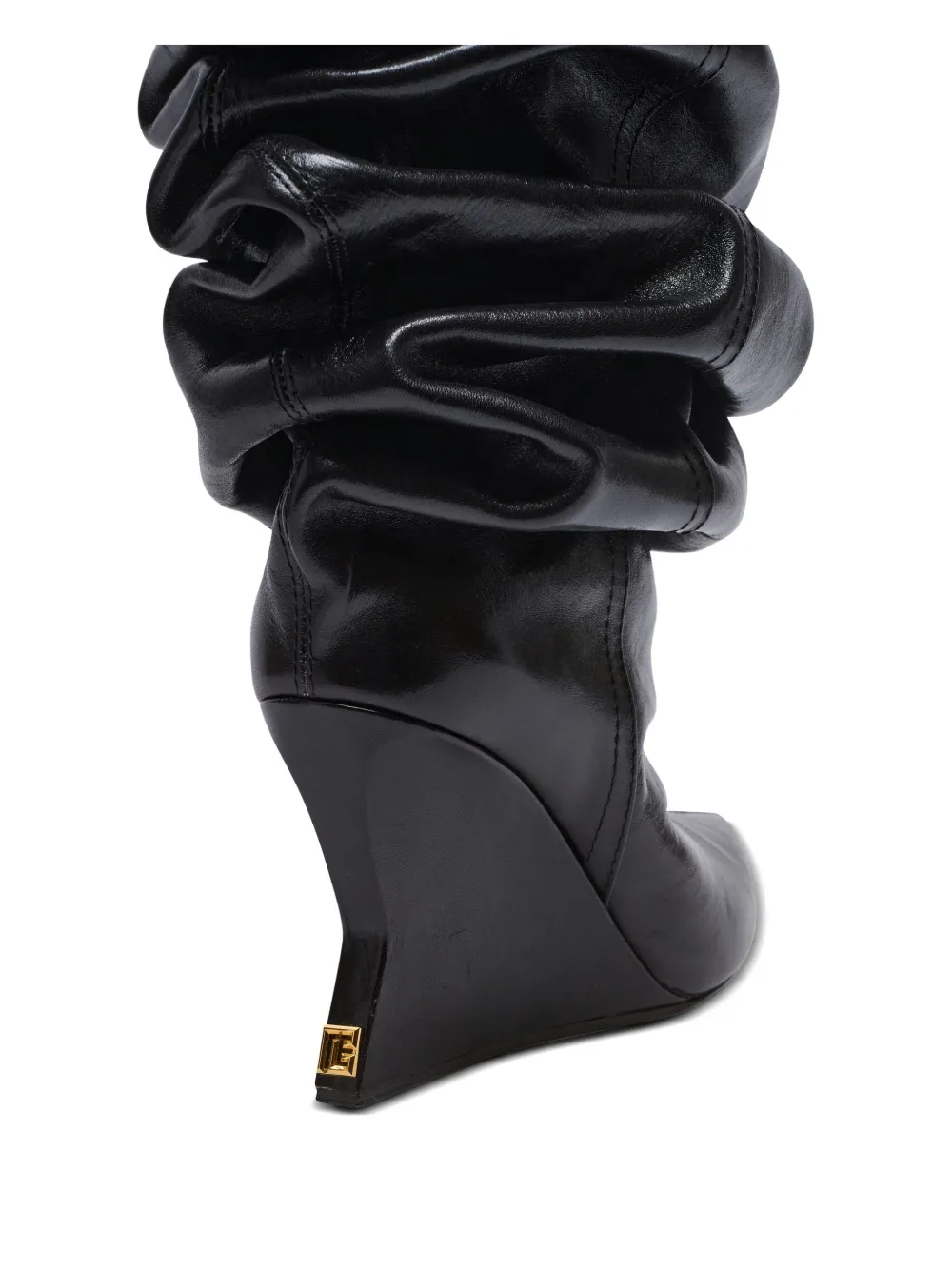 Balmain 95mm calfskin wedge over-the-knee boots | Over-The-Knee Boots | Image 2