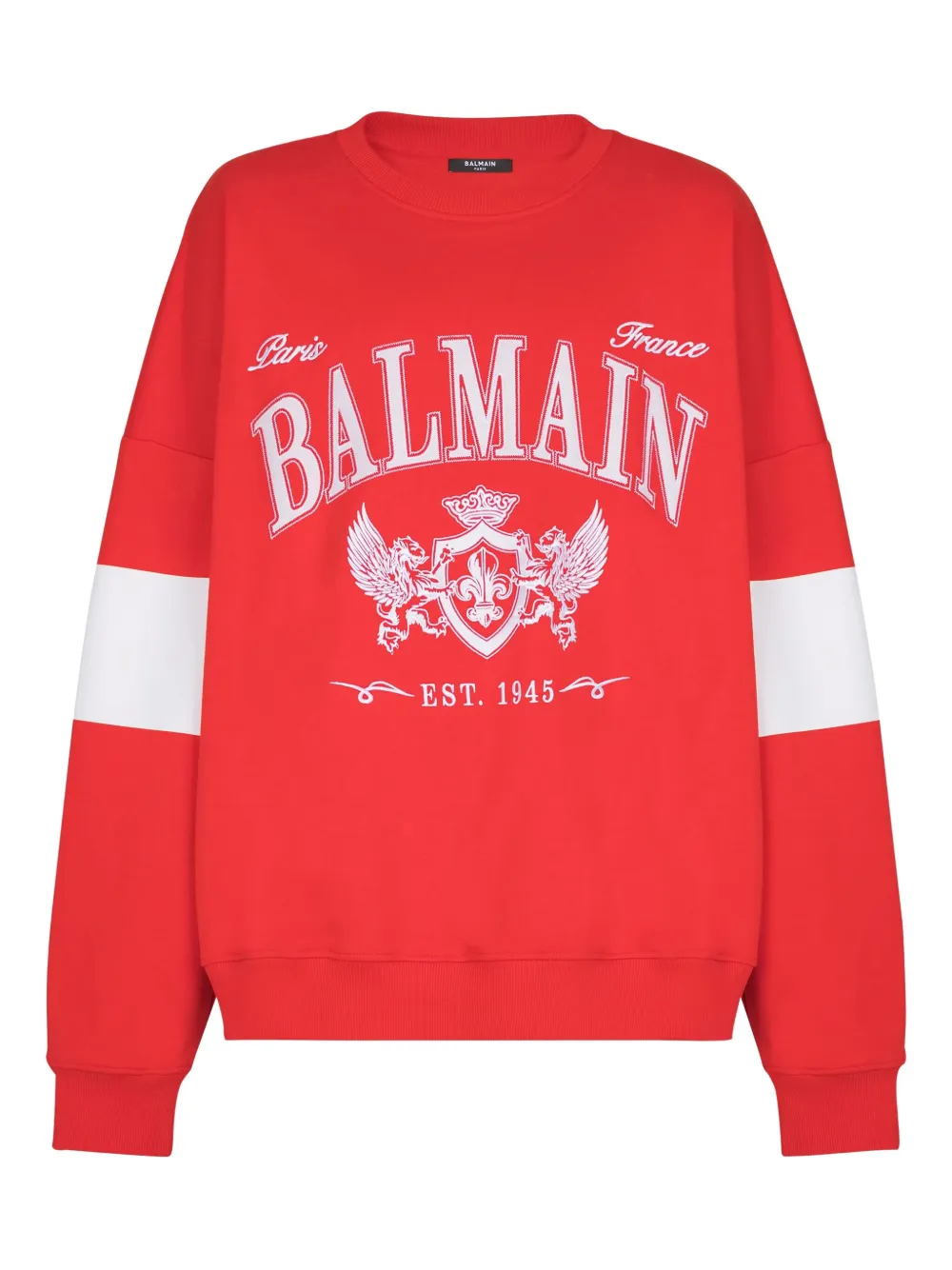 Balmain college logo sweatshirt | Red | Image 1