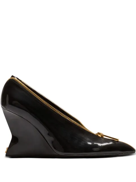 Balmain zapatos con cuña de 95 mm