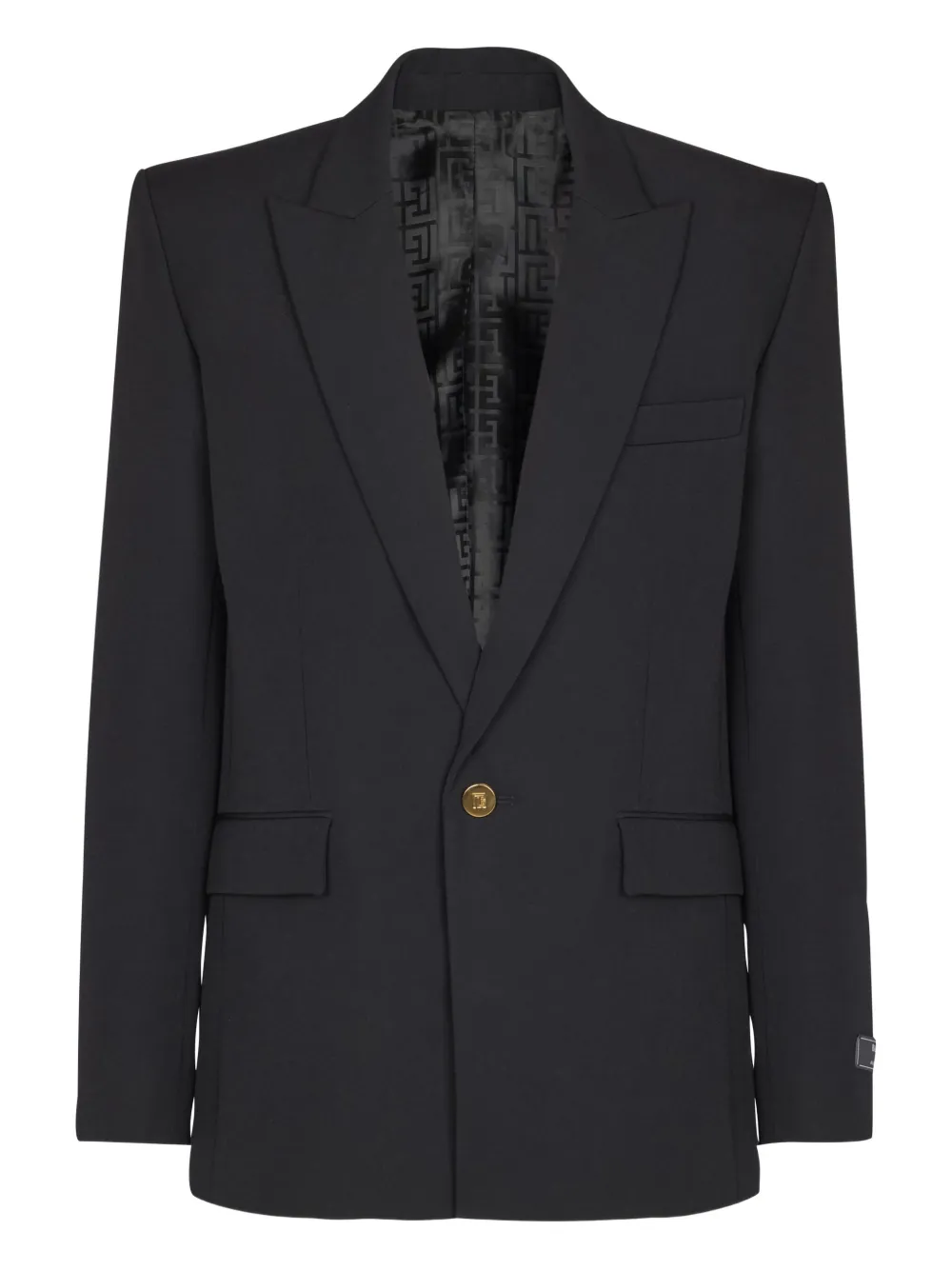 Balmain single-button wool jacket | Black | Image 1