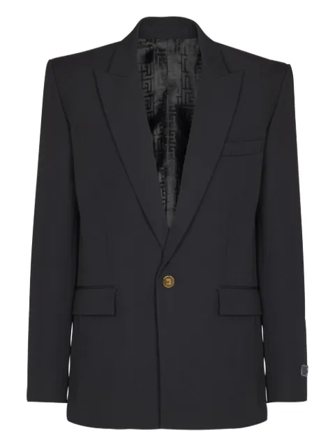 Balmain single-button wool jacket