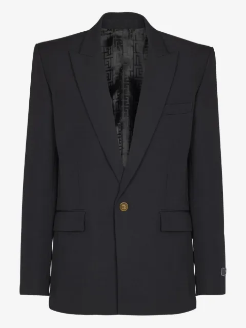 Balmain single-button wool jacket