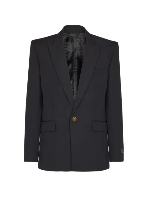 Balmain single-button wool jacket