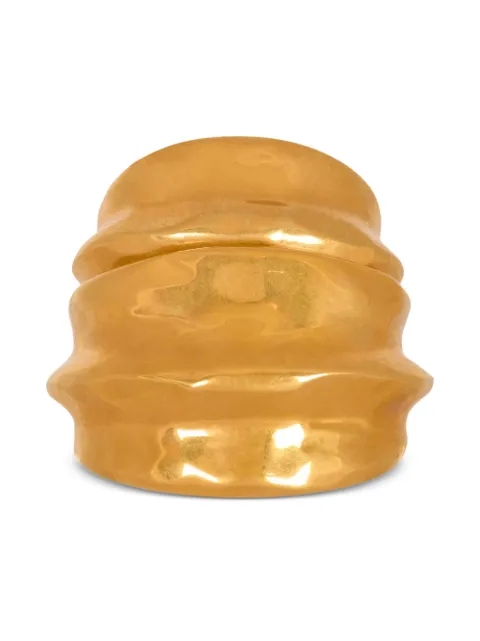 Balmain bamboo-shaped gold bracelet