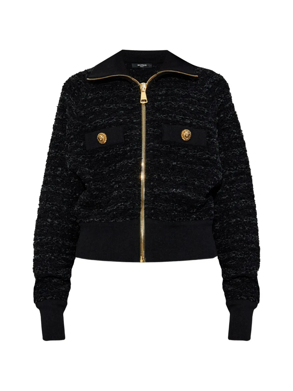 Balmain Bomber in tweed - Nero