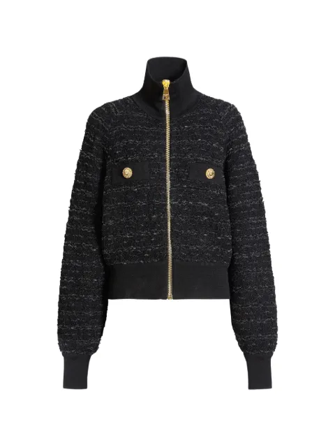 Balmain tweed bomber jacket