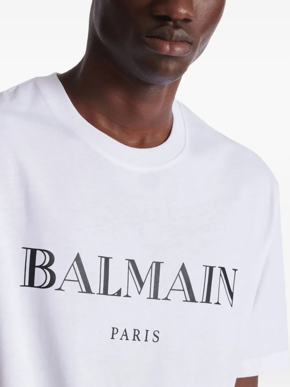 Balmain Paris T-shirt met logo Wit