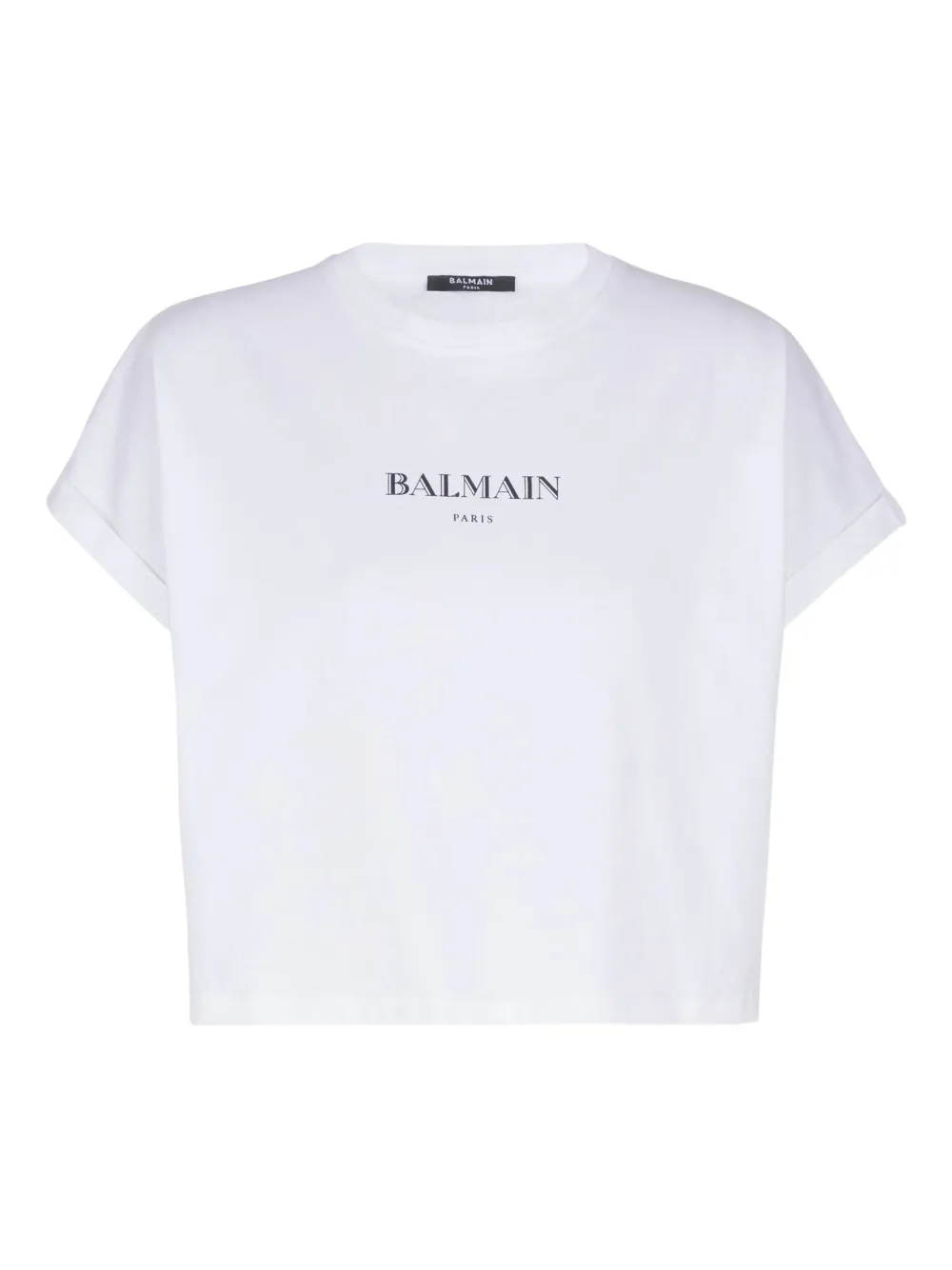 Balmain Katoenen T-shirt met logoprint Wit