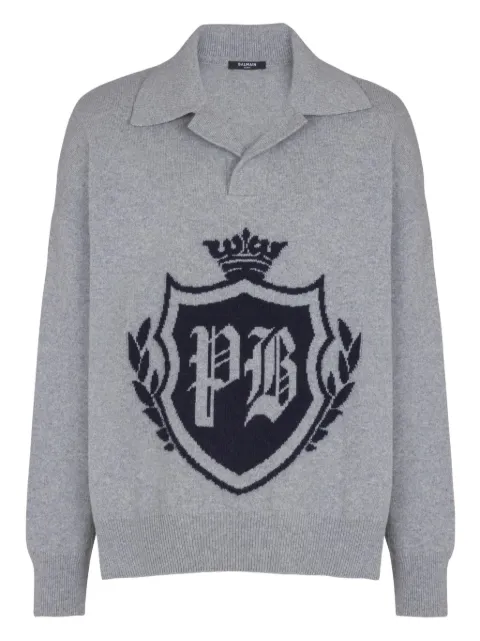 Balmain emblem sweater
