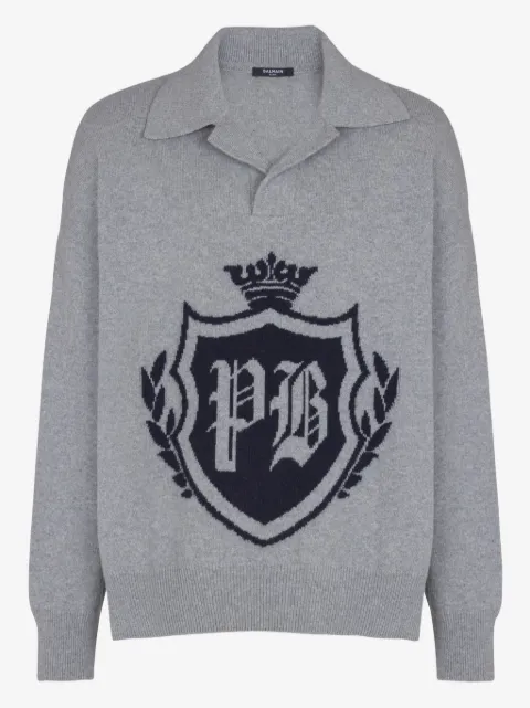 Balmain emblem sweater
