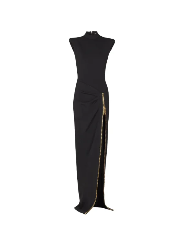 balmain evening dress Balmain short evening dress with open back in purple