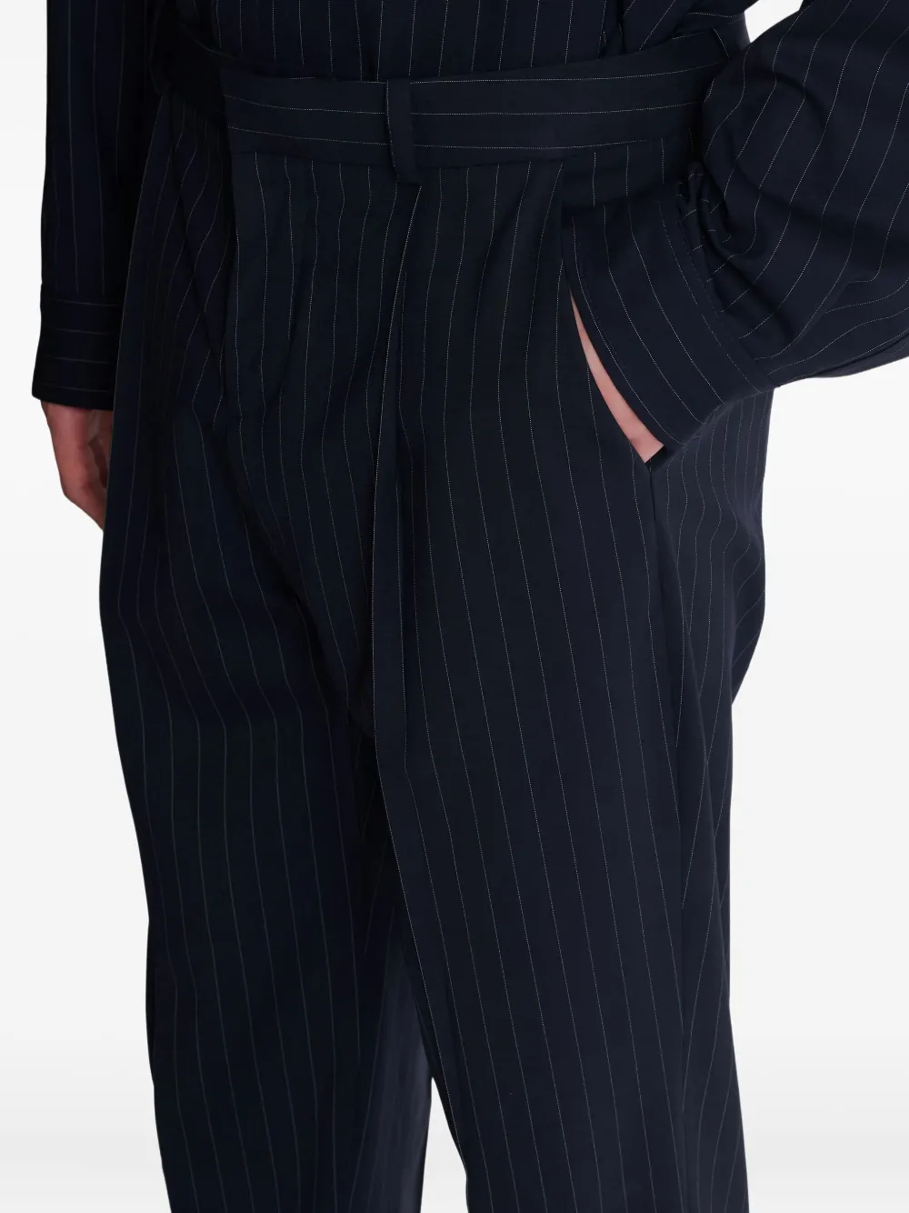 Balmain Broek met krijtstreep Blauw