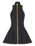 Balmain zip-up mini dress - Black