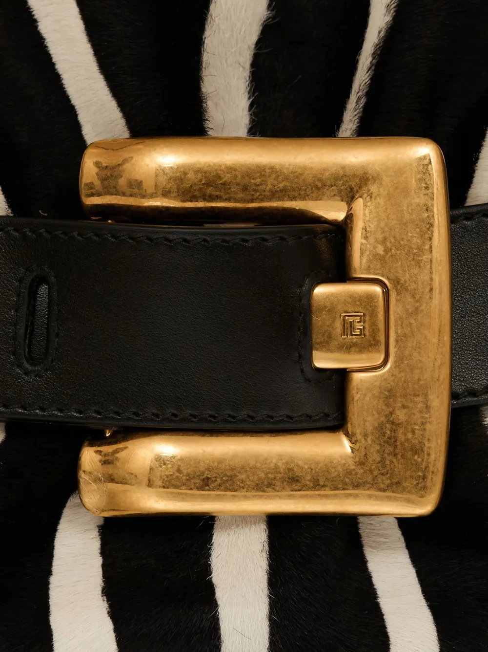 Balmain Medium Anthem Shoulder Bag In Black