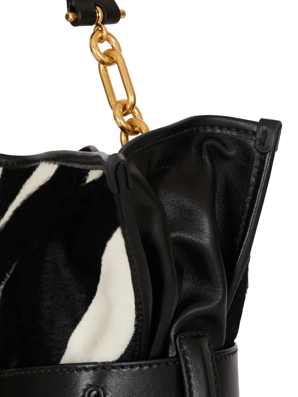 Balmain Medium Anthem Shoulder Bag In Black