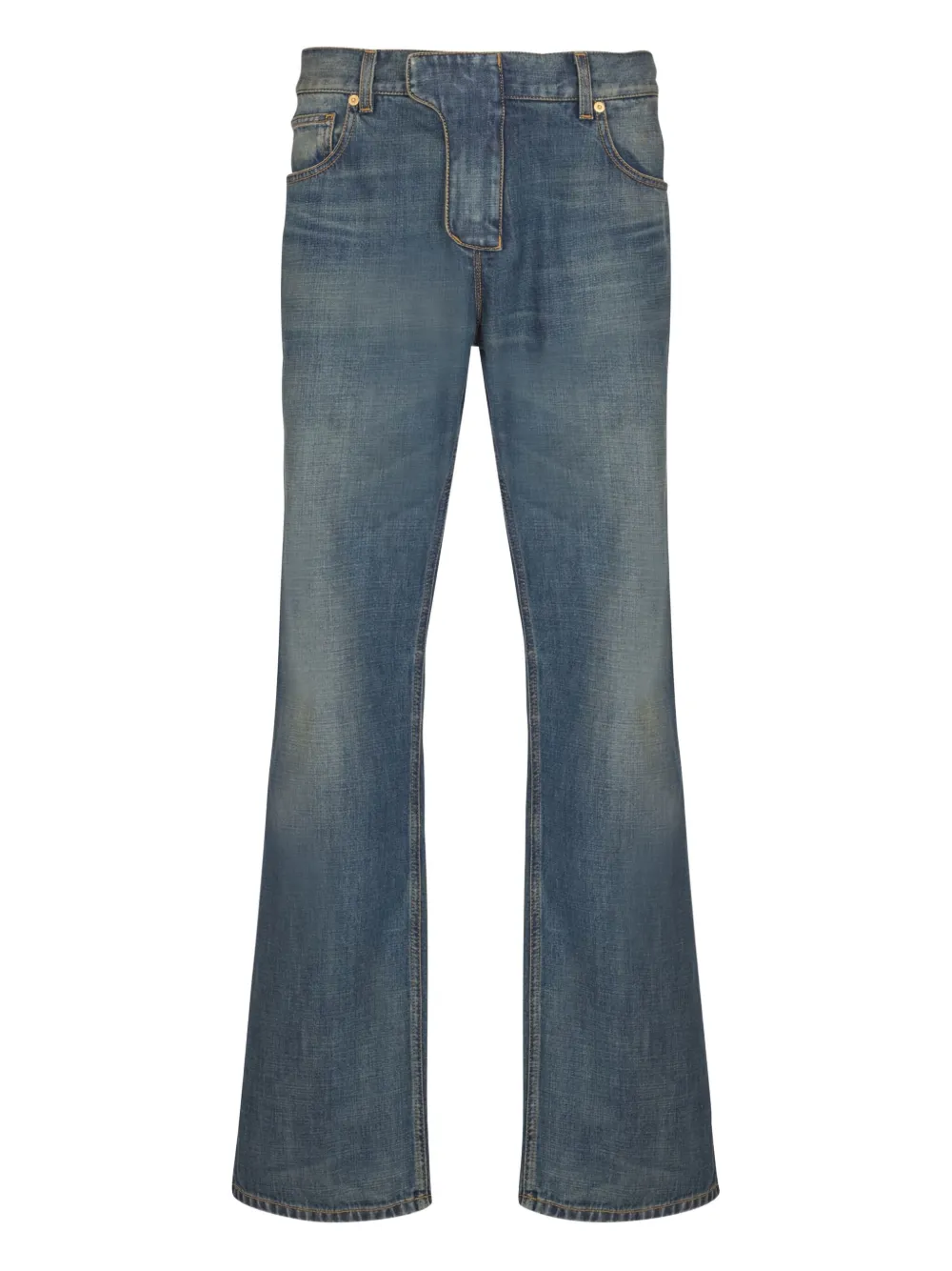 Balmain washed-effect straight-leg jeans | Blue | Image 1